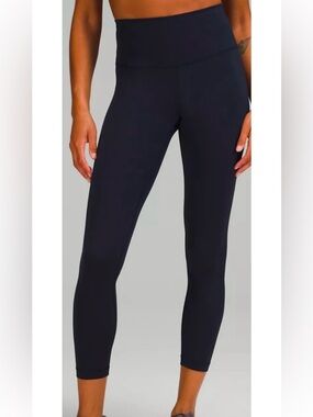 lululemon athletica Wunder Train High rise tight, 28”, navy blue